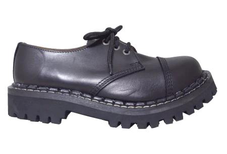 Glany Campilot czarne 3 dziurek skóra crust