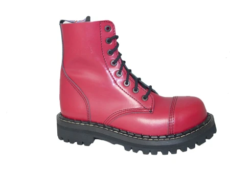 Glany STEADY'S różowe fuksja 8 dziurek skóra (1)