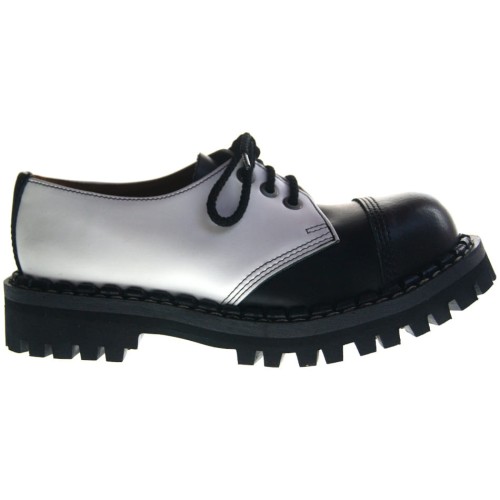 Przejdź do produktu Glany Steady's 3 dziurki półbuty czarno biały