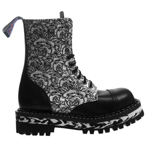 Przejdź do produktu Glany Steady's 10 dziurek czarne róża