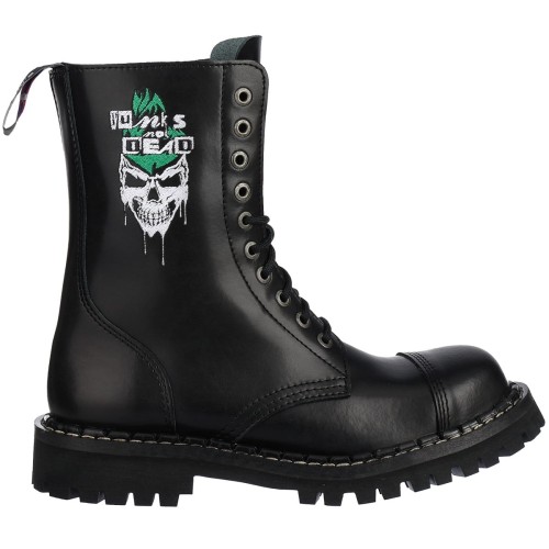 Przejdź do produktu Glany Steady's 10 dziurek czarne haft Skull Punks not DEAD