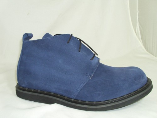 Przejdź do produktu TRZEWIKI WELUROWE 133 GRANATOWE KULTOWE LEGENDARNE WELURY SKÓRA WELUR