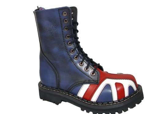 Przejdź do produktu Glany STEADY'S flaga angielska UNION JACK 10 dziurek POLSKIEJ PRODUKCJI